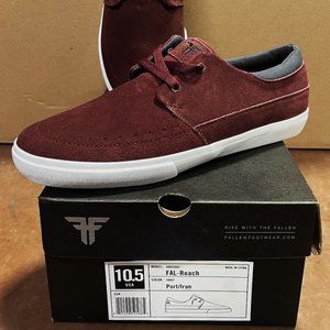 Fallen Footwear - Roach - Port/Iron - Suede - US 10.5 - DEAD STOCK
